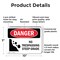 Signmission No Trespassing Steep Grade Danger Sign, Plastic, 10in W x 7in L, 2PK OS-2PACK-DS-P-710-L-1785 - alternate 5